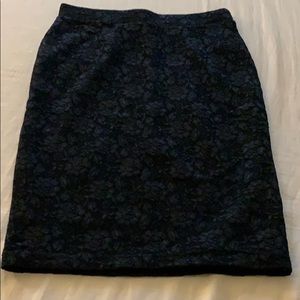 Black lace skirt